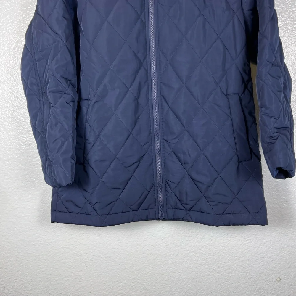 Amazon Essentials Kids Dark Blue Quilted Jacket L